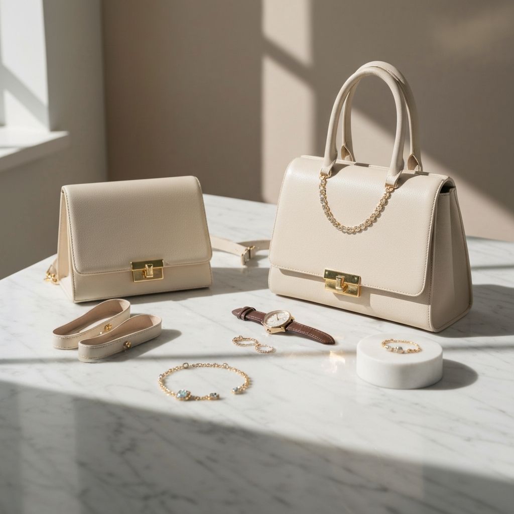 Premium lifestyle products arranged elegantly